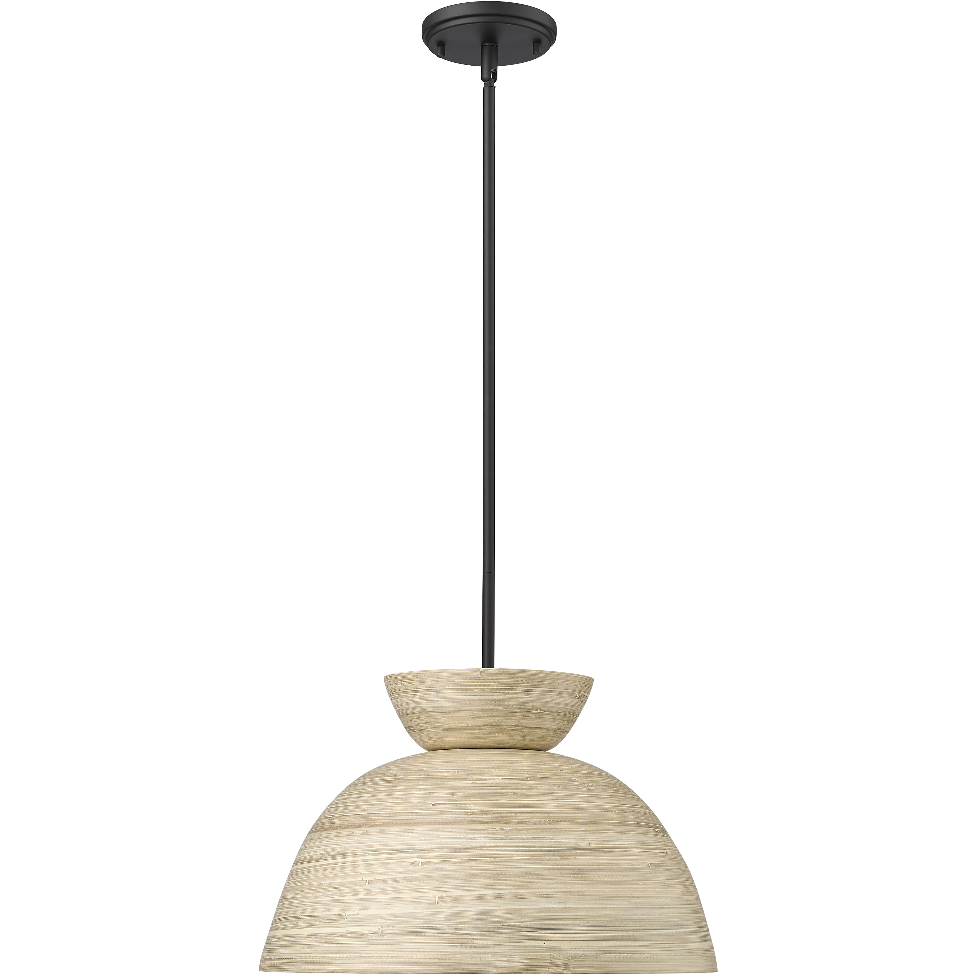Jaycen 1 Light 16 inch Matte Black Pendant Ceiling Light